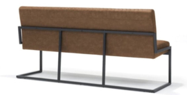 Eetkamerbank Belgie - 185 cm - Micro Leder - Cognac