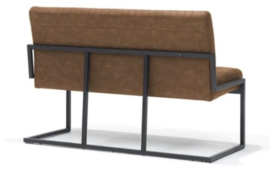 Eetkamerbank Belgie - 135 cm - Micro Leder - Cognac