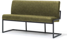 Eetkamerbank Belgie - 135 cm - Micro Leder - Groen