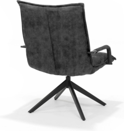 Draaifauteuil Floris - Velvet - Antraciet