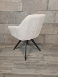 Eetkamerstoel Sara - Stof - Creme