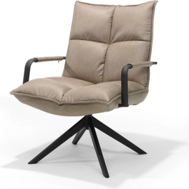Draaifauteuil Floris - Micro Leder - Liver