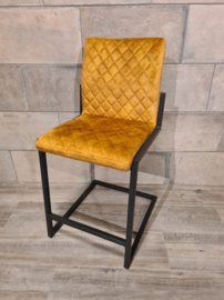 Barkruk Luca - 105 cm - Velvet - Gold