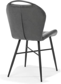 Eetkamerstoel Finn - Micro Leder - Antraciet