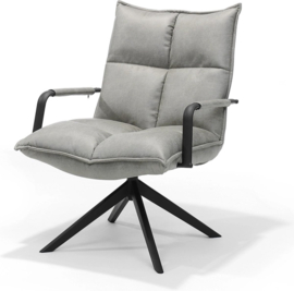 Draaifauteuil Floris - Micro Leder - Grijs