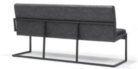 Eetkamerbank Belgie - 185 cm - Micro Leder - Antraciet