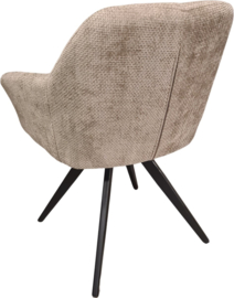 Eetkamerstoel Sara - Stof - Taupe