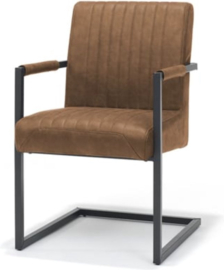 Eetkamerstoel Belgie - Micro Leder - Cognac