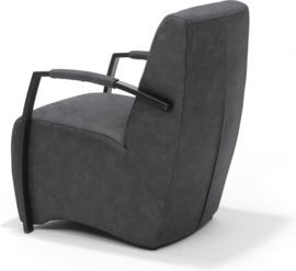 Fauteuil Oliver - Microvezel - Zwart