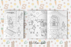Kleurboek 1 Sinterklaas || 21 kleurplaten