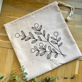 Kerst kadozak | 35x35 | Happy winter days | roze