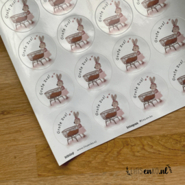 Grote Zus | Stickervel | 25 stuks