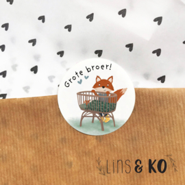 Grote broer! | stickers | 5 stuks