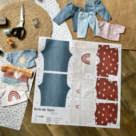 Knuffel kleding | DIY | Broek + twee shirts | Hartjes