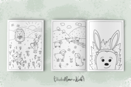Kleurboek Lente & Pasen || 21 kleurplaten