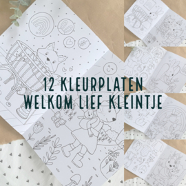 Kleurboek | Welkom lief kleintje | Konijn