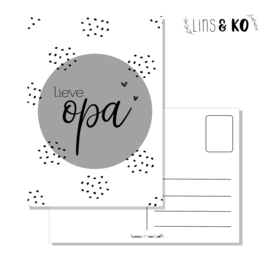 Ansichtkaart | Lieve opa | A6