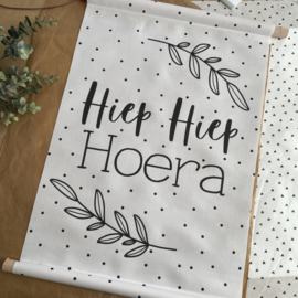 Tweedekansje | Textielposter | Hiep Hiep Hoera | 40x60