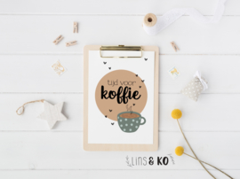 Tijd voor koffie   | A4 poster