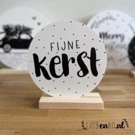 Kerst Muurcirkel | Fijne kerst | 20 cm