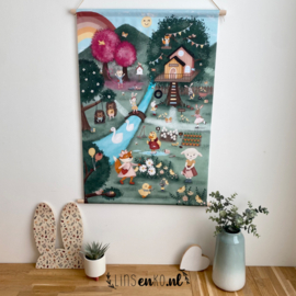 Textielposter XL | Hallo Lente! | 60x90