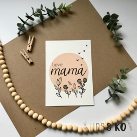 Ansichtkaart | Lieve mama | A6