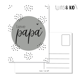 Ansichtkaart | Lieve papa | A6