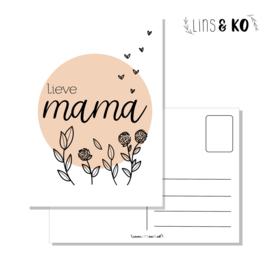Ansichtkaart | Lieve mama | A6