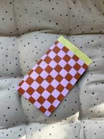 Cadeauzakjes | blokjespatroon |  5 stuks - 12 x 19 cm