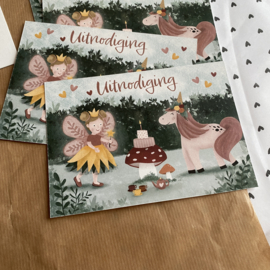 Limited | Uitnodiging feestje | Fall Fairytale | 5 stuks