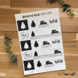 Kerst | Stickervel kadostickers