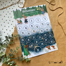 Kerst & Oudjaar | Aftelkalender | A4