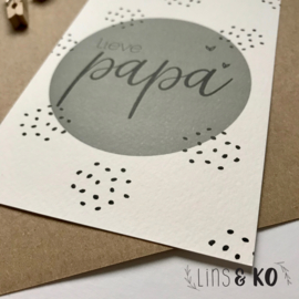 Ansichtkaart | Lieve papa | A6