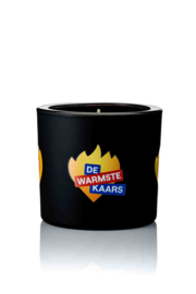 Mat zwarte geurkaars 8x9 cm - geur Xmas Spice - 45 branduren