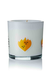 Witte geurkaars 10x10 cm - geur Xmas Spice - 60 branduren