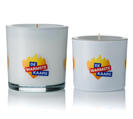 Set witte geurkaarsen groot+klein - geur Xmas Spice - 60 branduren