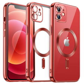 Magnetic Magsafe Case - iPhone 11 - Rood - Draadloos Oplaadbare Case