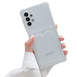 Samsung A53 5G - Back Cover - Anti Shock - Transparant met Pashouder