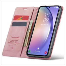 CaseMania Slim Bookcase Oppo A73 (4G) Licht Rose
