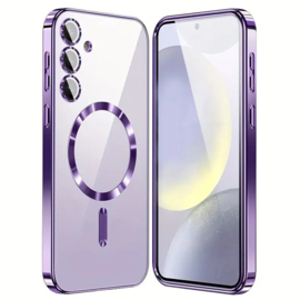 Magnetic Magsafe Lens Protection Case - Samsung A55 - Paars