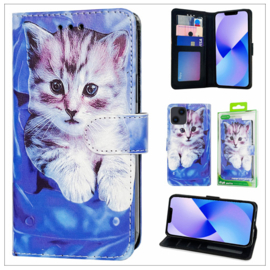 iPhone 11 - Bookcase Print - Cat Galaxy