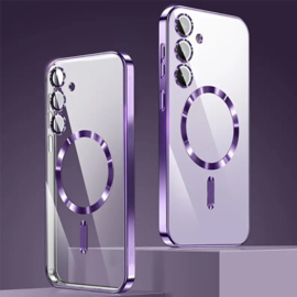 Magnetic Magsafe Lens Protection Case - Samsung A55 - Paars