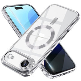 iPhone 17 Air Magsafe Hoesje - Zilver - Draadloos Oplaadbare Back Cover