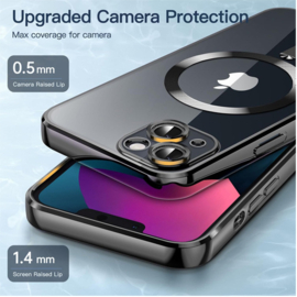 iPhone 13 Pro Max - MagSafe -  Zwart - Draadloos oplaadbare Back Cover