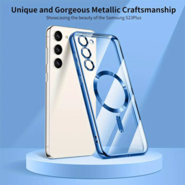 Magnetic Magsafe Lens Protection Case - Samsung A35 - Blauw