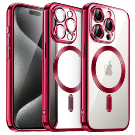 Magnetic Magsafe Case - iPhone 16 Pro Max - Rood - Draadloos Oplaadbare Case