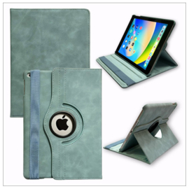 Casemania Luxe Suede Draaibaar Case - iPad Pro 12.9 (2015/2017) - Turquoise