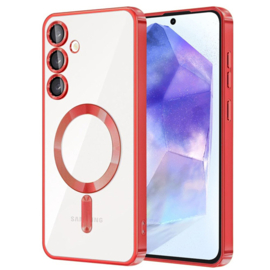 Magnetic Magsafe Lens Protection Case - Samsung A56 - Rood