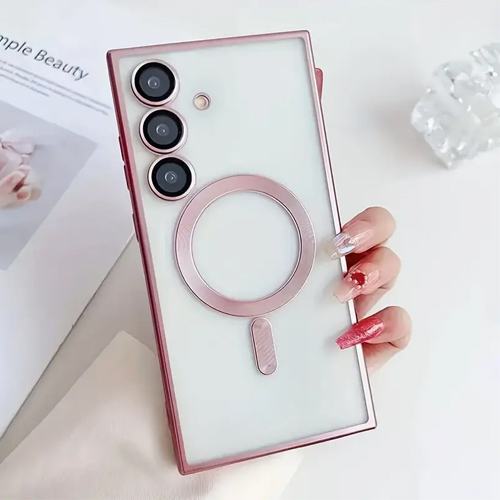 Magnetic Magsafe Lens Protection Case - Samsung A16 - Roze