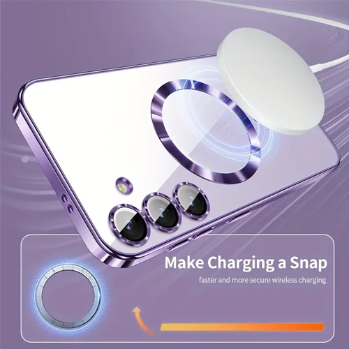Magnetic Magsafe Lens Protection Case - Samsung A16 - Paars